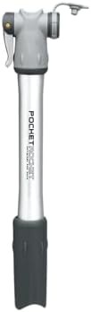 Silver aluminum mini road pump