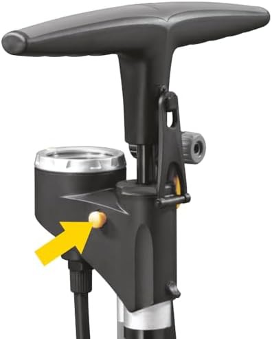 Satin Aluminum High Pressure Floor Pump — photo 3