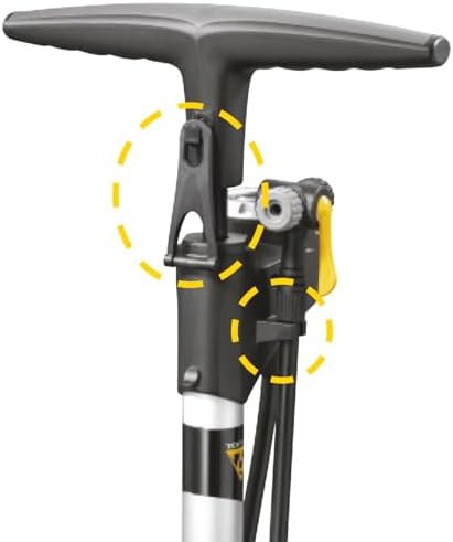 Satin Aluminum High Pressure Floor Pump — photo 4
