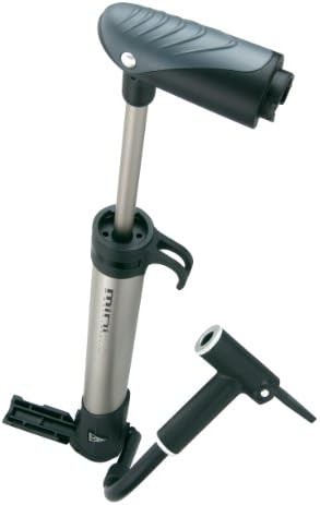 Silver mini morph road bike pump