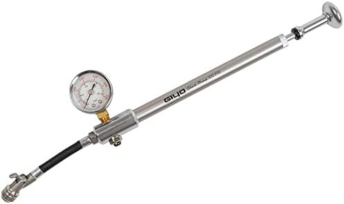 Silver Aluminum Shock Pump with Gauge