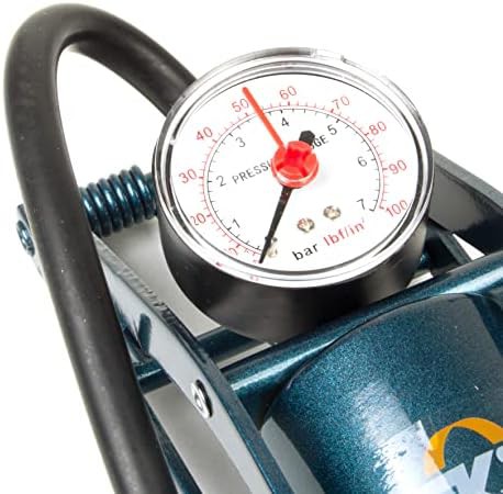 Blue Aluminum Manual Foot Pump — photo 3