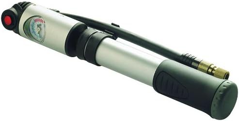 Alloy mini bicycle pump with gauge