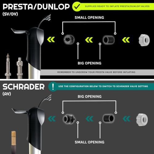 Portable alloy mini pump for road bikes — photo 4