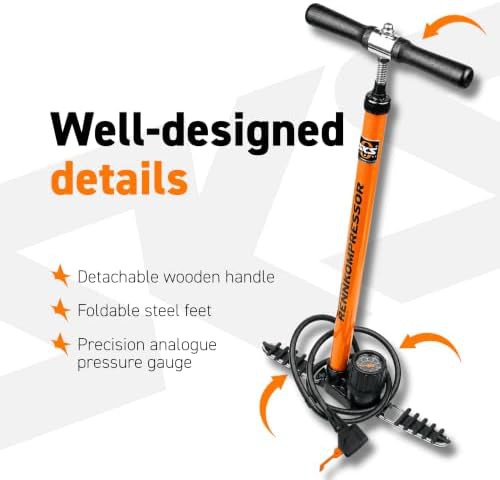 Rennkompressor floor pump with mv easy head — photo 5