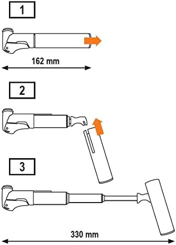 Supershort Aluminum Mini Hand Pump — photo 5