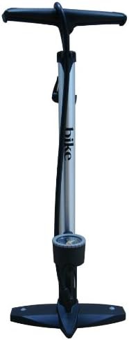 Bike attitude aluminum floor pump silver