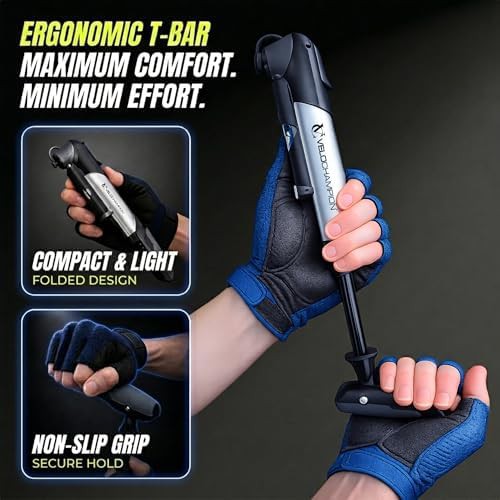 Alloy mini pump with integrated pressure gauge — photo 4