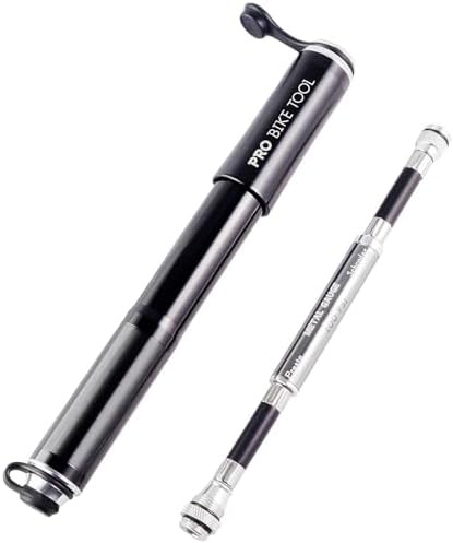 Black alloy hand pump with gauge