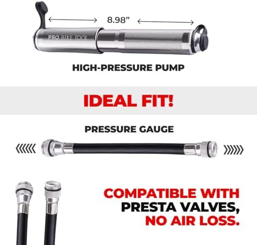 Mini hand pump with integrated gauge — photo 3