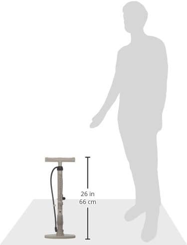 High Power Gray Bicycle Floor Pump — photo 4