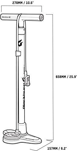 Grey and high visibility yellow piston floor pump — photo 3