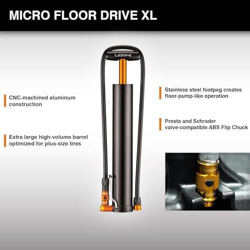 Micro floor drive xl fat tire pump — photo 5