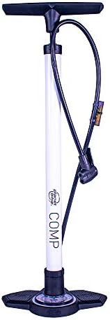 White Comp floor pump with gauge