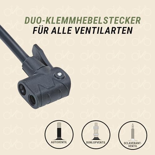 Black uni foot pump with dual head — photo 3