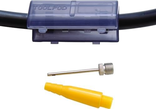 ALX red aluminum floor pump with gauge — photo 3