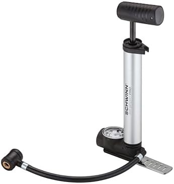 Portable frame pump with integrated gauge