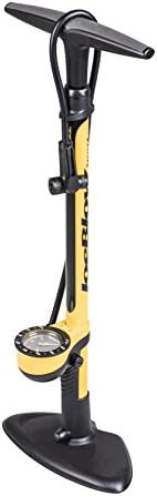 Steel Barrel Floor Pump with Analog Gauge — photo 4