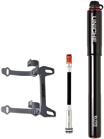 Black High Volume Mini Pump with Gauge