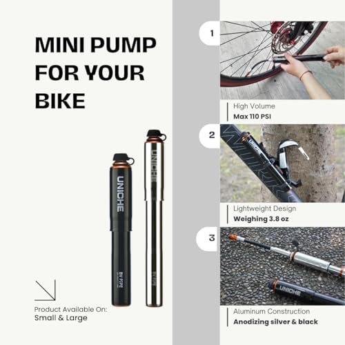 Black High Volume Mini Pump with Gauge — photo 3
