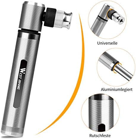 Lightweight alloy mini pump with mount — photo 4