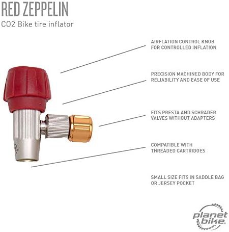 Red zeppelin metal head co2 inflator — photo 5