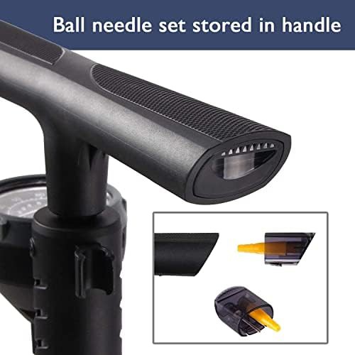 Portable Red Floor Pump Max Pressure — photo 4