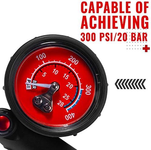 High Pressure Mountain Bike Shock Pump with Gauge — photo 3