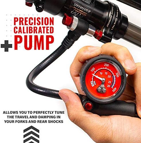 High Pressure Mountain Bike Shock Pump with Gauge — photo 5