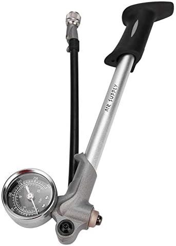 Foldable Shock Pump with Lever and Gauge