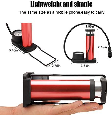 Portable foot bike pump with pressure gauge — photo 5