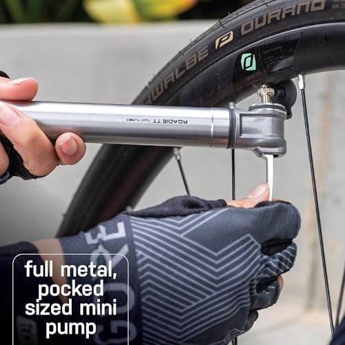 Twin turbo aluminum road bike mini pump — photo 4