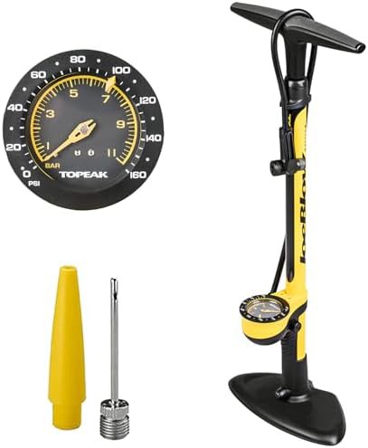 Steel Floor Pump with Large Gauge