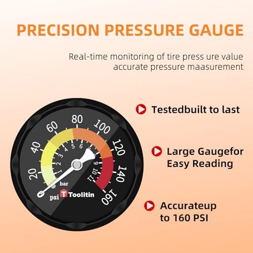 Floor Bike Pump with Analog Gauge — photo 5