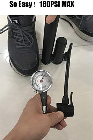 Steel floor pump with flexible hose — photo 5