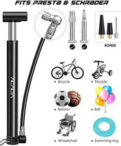 Black Mini Bike Pump with Frame Mount — photo 5
