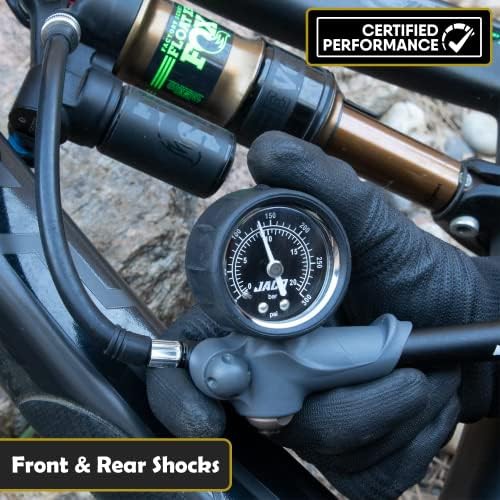 Aluminum mountain bike shock pump — photo 4