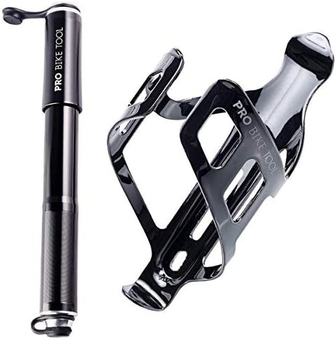 Mini Bike Pump with Gauge and Bottle Holder