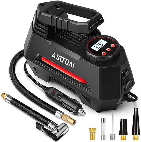 Red Electric Portable Air Compressor