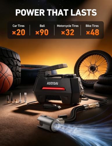Red Electric Portable Air Compressor — photo 4