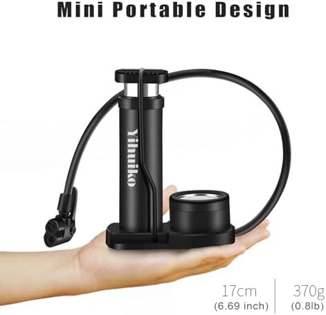 Alloy foot activated floor pump with gauge — photo 5