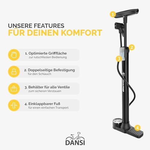 High pressure 180 PSI floor pump — photo 5