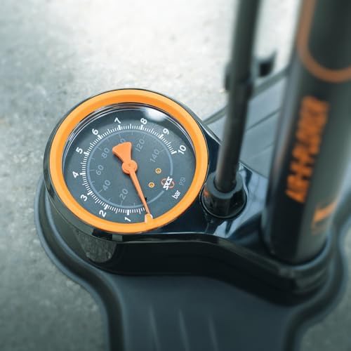 Steel Tube Floor Pump with Soft Touch Handle — photo 5