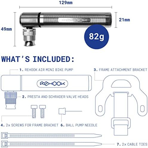 Mini Universal Tubeless Compatible Hand Pump — photo 4