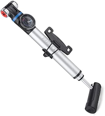 Presta road mini bike pump with foldable handle