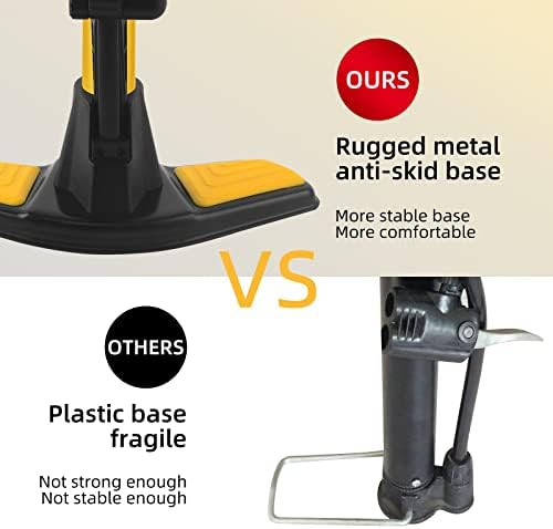 Aluminum High Pressure Floor Bike Pump — photo 4