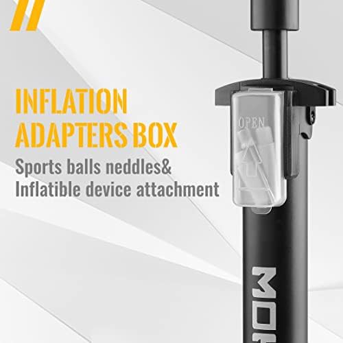 High Pressure Steel Floor Pump with Gauge — photo 4