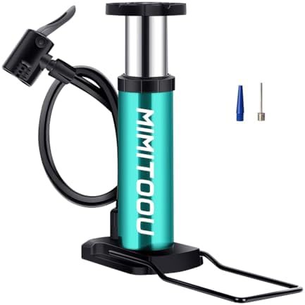Blue Portable Aluminum Mini Tire Pump