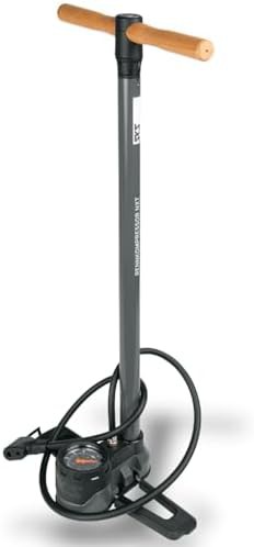 Floor Pump with Wooden Handle