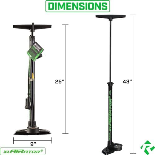 xlAIRator 5 Floor Pump with Large Gauge — photo 5